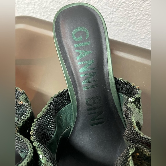 Gianni Bini Green Sequin Women's Heels - Picture 3 of 4